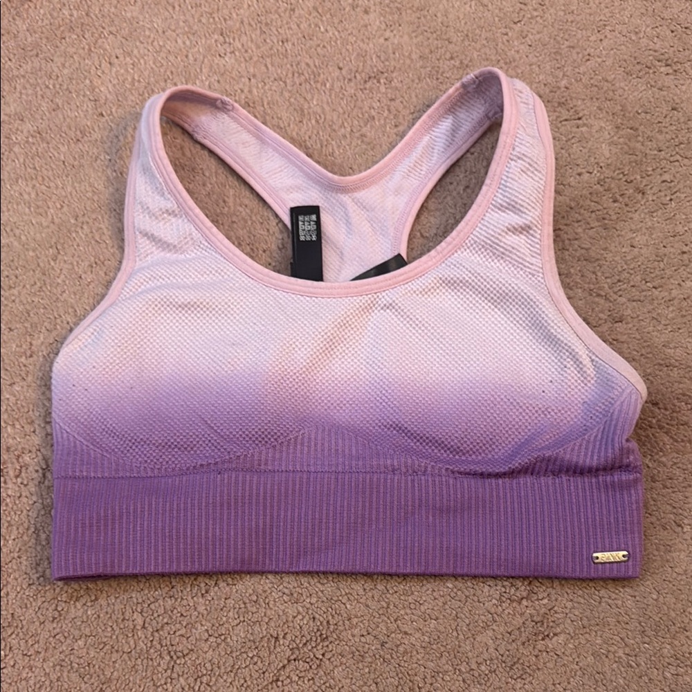 PINK Purple and Pink Sports Bras Seamless Comfort